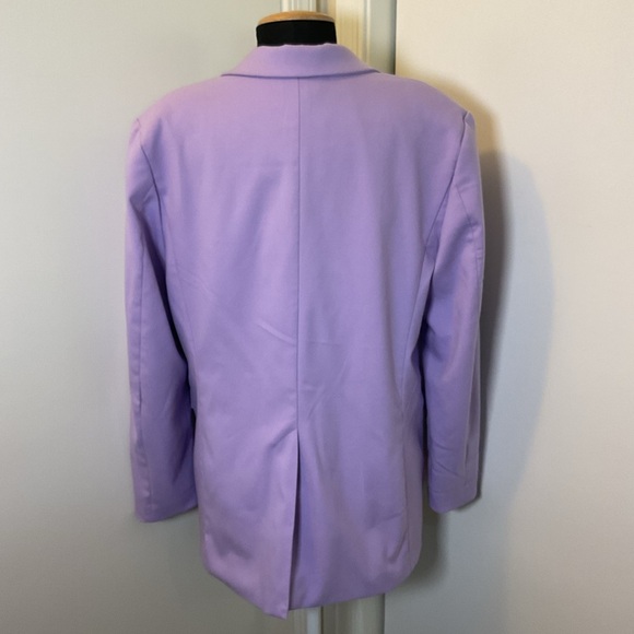 15. Divided Purple Blazer Oversized Long Sleeve Size Small - Picture 6 of 8